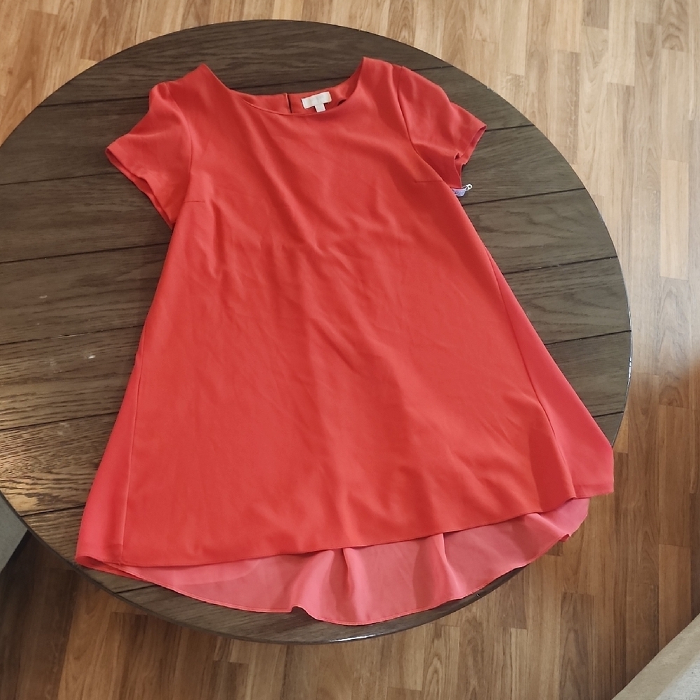 Vibrant Red High-Low Dress